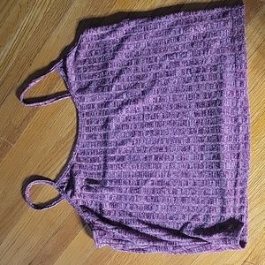 Size XL burgundy cami crop top